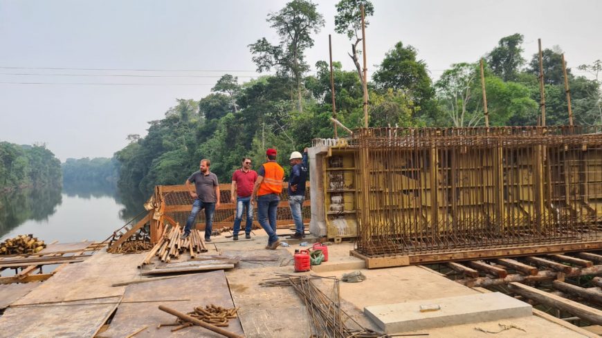 INFRAESTRUTURA - Obras da ponte sobre o rio Jacy-Paraná seguem em ritmo acelerado - News Rondônia