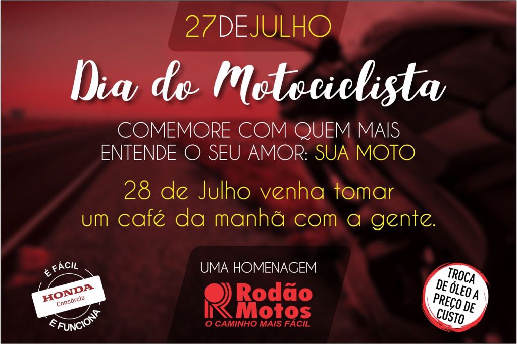 DIA DO MOTOCICLISTA - HOMENAGEM DO RODÃO MOTOS - News Rondônia