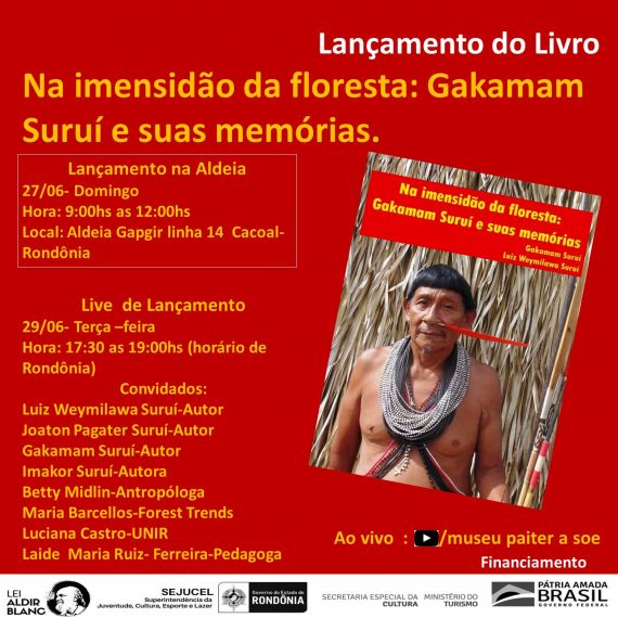 HISTÓRIA - Livro 'Gakamam Suruí e suas memórias' produzido com apoio da Lei Aldir Blanc será lançado nesta terça-feira, 29 - News Rondônia
