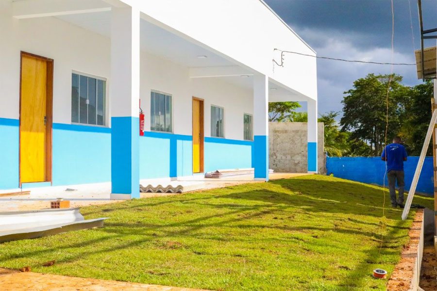Obras de ampliação da Escola Municipal Maria Gomes no setor 08 estão praticamente prontas - News Rondônia
