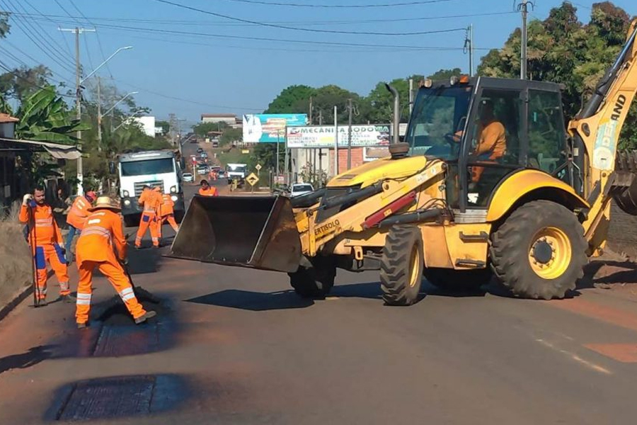 DER inicia obra de recuperação da Rodovia do Café em Cacoal - News Rondônia