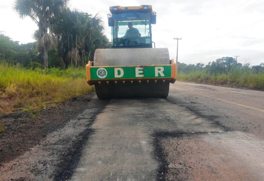 DER garante a trafegabilidade da RO-387 que liga o município de Espigão DOeste à BR-364 - News Rondônia