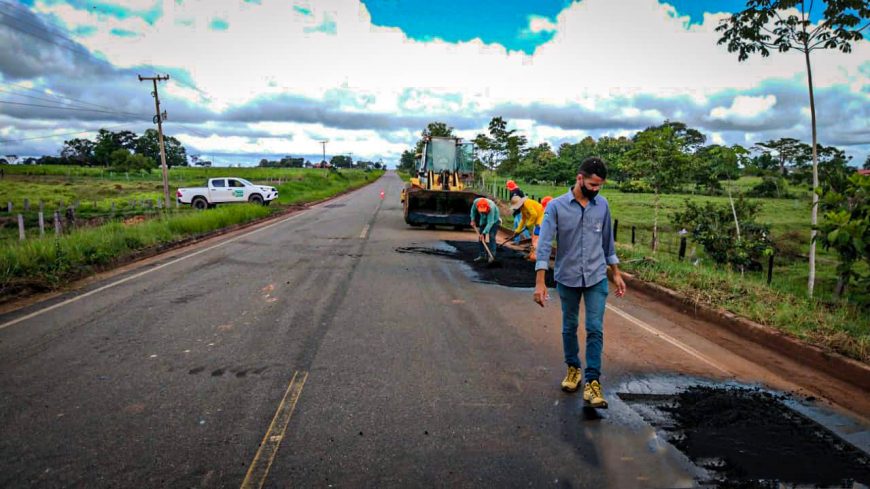DER executa manutenção em 30 km da RO-473 que liga Alvorada dOeste a Urupá - News Rondônia