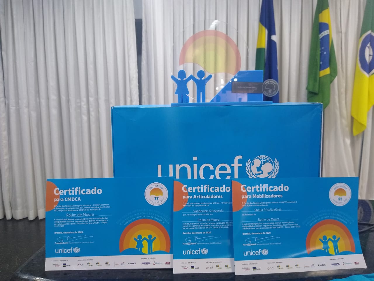 Rolim de Moura recebe certificação do Selo Unicef - News Rondônia