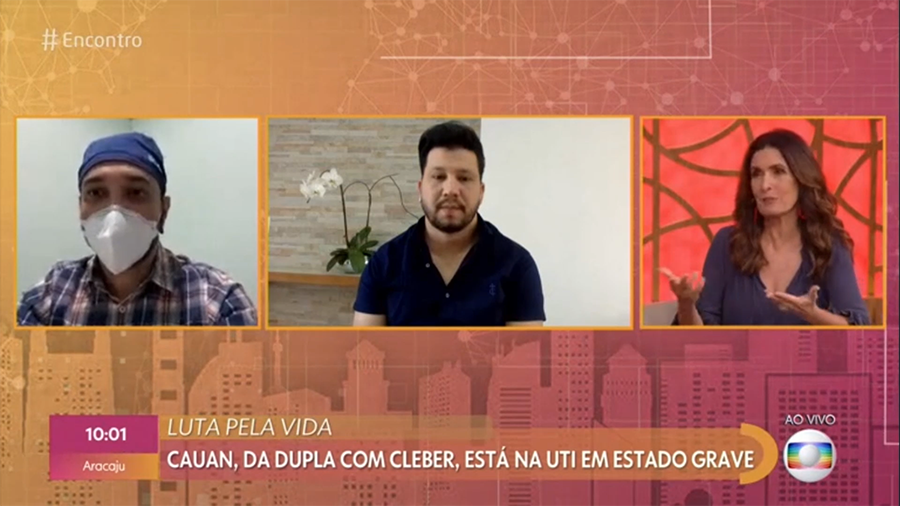 [VÍDEO] Cantor Cauan segue internado na UTI; Irmão Fernando Máximo participa de programa Encontro e atualiza o quadro clínico - News Rondônia