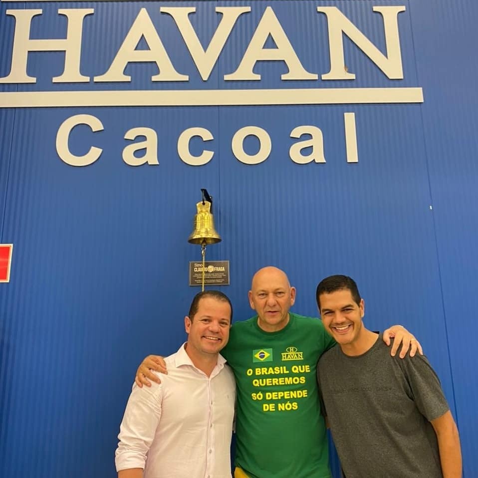 Vice-prefeito de Cacoal, Cássio Gois, recebe Luciano Hang em Cacoal - News Rondônia