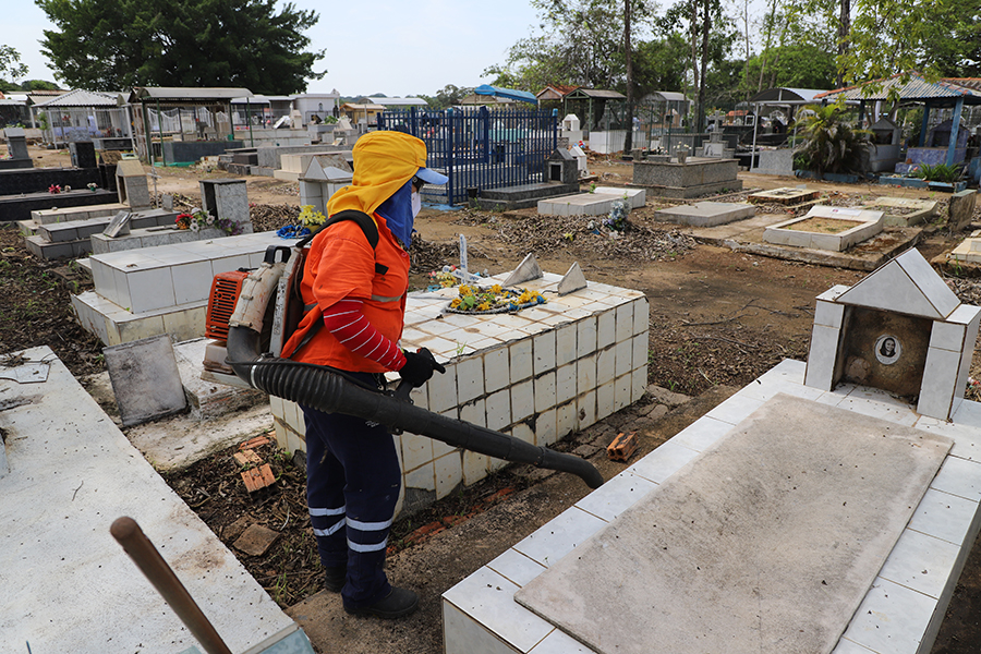 DIA DE FINADOS - Prefeitura realiza limpeza de cemitérios - News Rondônia