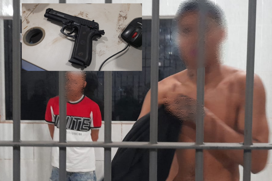 NÃO DEU CERTO: Adolescente foragido e comparsa tentam assaltar posto de combustíveis e são detidos por PM a paisana - News Rondônia