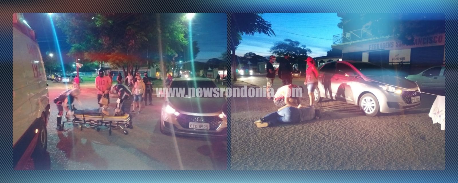 Ciclista fica lesionada após ser atingida por carro na zona sul de Porto Velho - News Rondônia