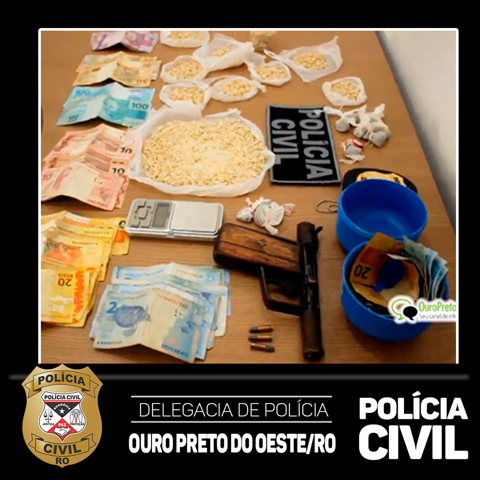 SEVIC de Ouro Preto estoura boca de fumo, prende suspeito com 2 mil pedras de crack e recaptura foragido da justiça - News Rondônia