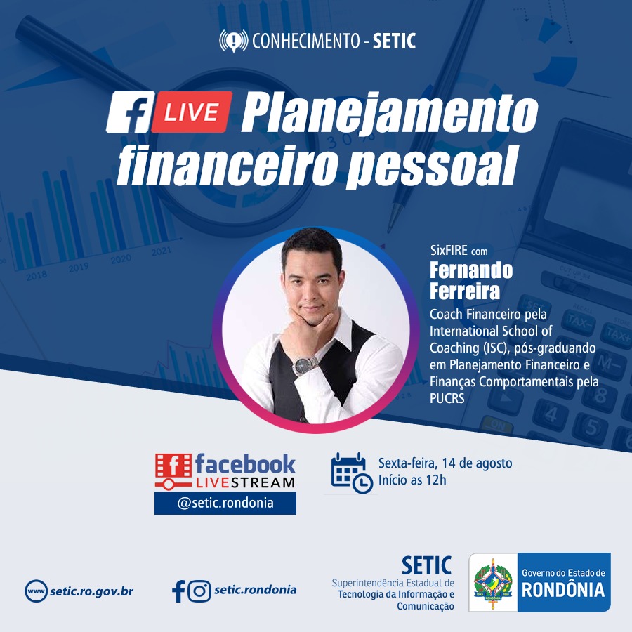 EDUCAÇÃO FINANCEIRA - Estratégia para planejamento financeiro será apresentado em palestra virtual nesta sexta-feira, 14 - News Rondônia