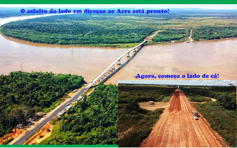 Reta final da ponte do Abunã: acesso do lado de cá está andando e fica pronto em cerca de quatro meses - News Rondônia