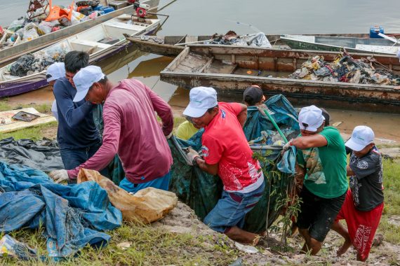 PRESERVAÇÃO: Voluntários recolhem mais de uma tonelada de resíduos sólidos do rio Pacaás Novos em Guajará-Mirim - News Rondônia