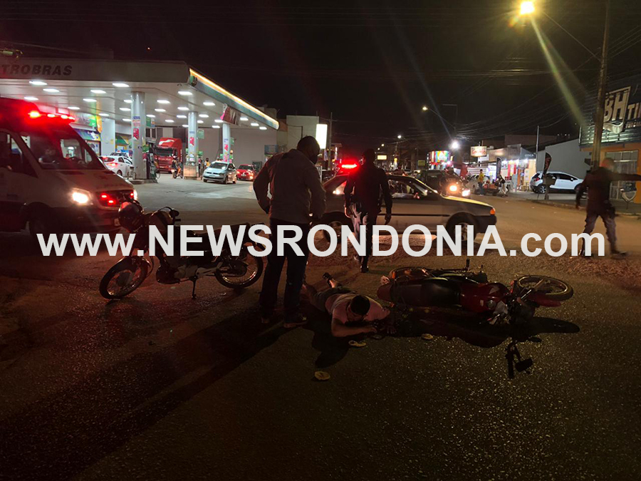 Grave colisão entre motos na zona sul deixa um dos condutores ferido - News Rondônia