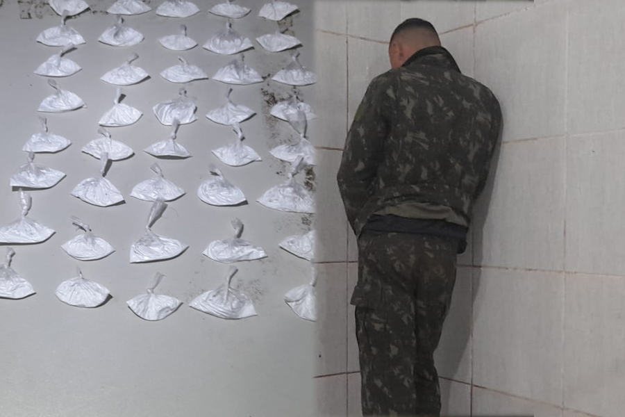 NAS ÁRVORES: Traficante preso com cocaína usava farda do Exército para se camuflar da Polícia - News Rondônia