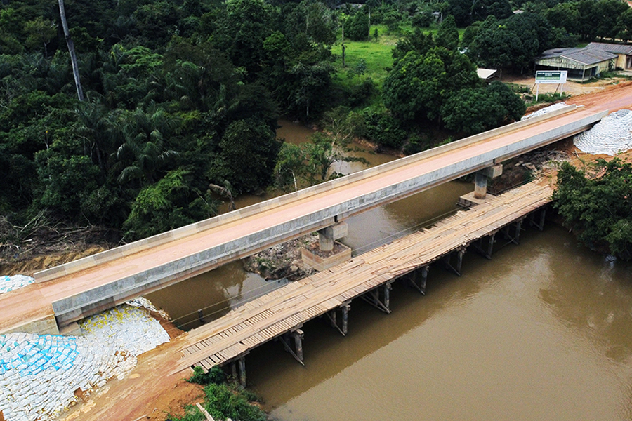 Prefeitura de Cujubim inaugura ponte de concreto sobre o Rio Preto - News Rondônia