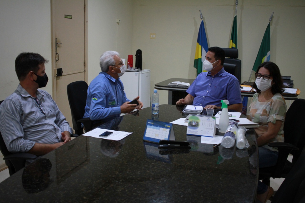 Prefeito Aldo Júlio se reúne com vice-governador José Jodan para pedir apoio na readequação do projeto de pavimentação asfáltica - News Rondônia