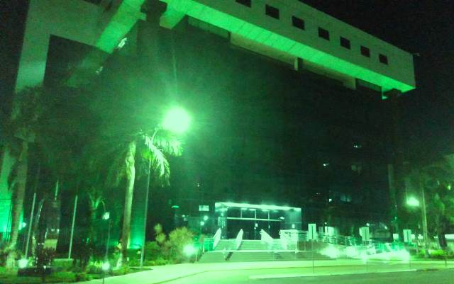 TJRO ganha iluminação verde em alusão à campanha de combate ao glaucoma - News Rondônia