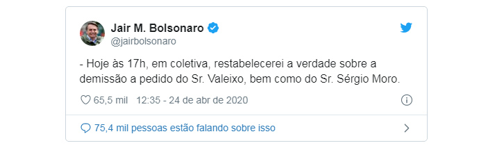 BOLSONARO FARÁ PRONUNCIAMENTO: RESTABELECEREI A VERDADE - News Rondônia