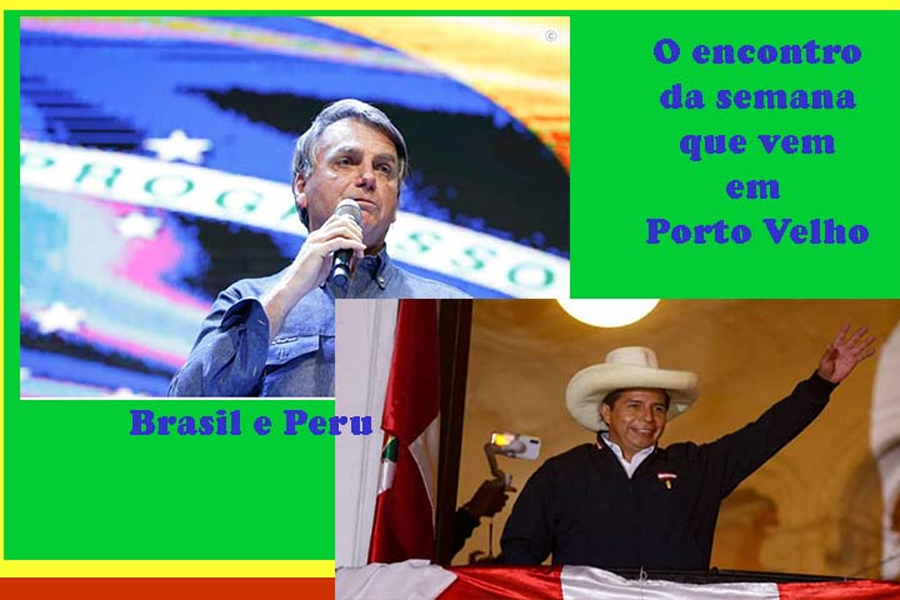 Bolsonaro e Castillo, o Lula do Peru, têm reunião de negócios em Porto Velho, na semana que vem - News Rondônia
