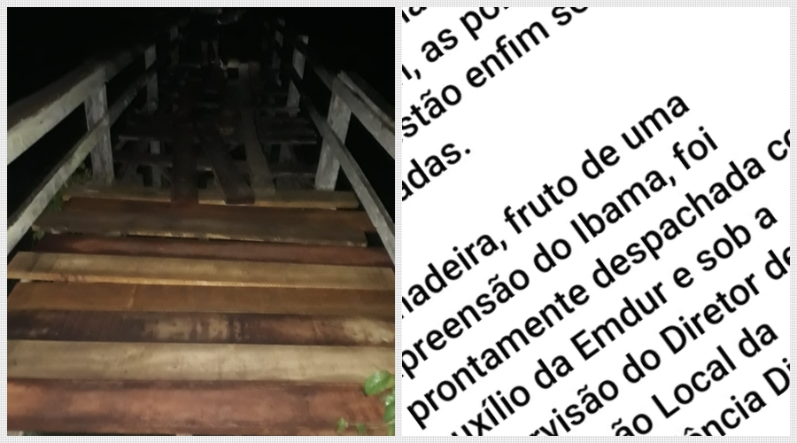 URGENTE: Ponte recentemente reformada quebra e homem cai em Calama - News Rondônia