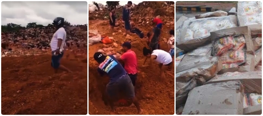 Pessoas tentam desenterrar carga de frango que saiu de Rondônia no lixão de Humaitá - News Rondônia