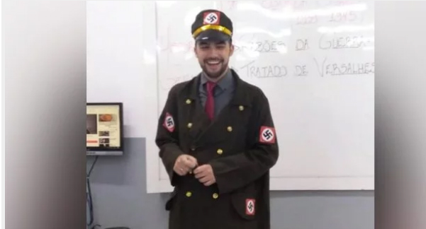 PROFESSOR APARECE FANTASIADO DE NAZISTA EM AULA DE HISTÓRIA - News Rondônia