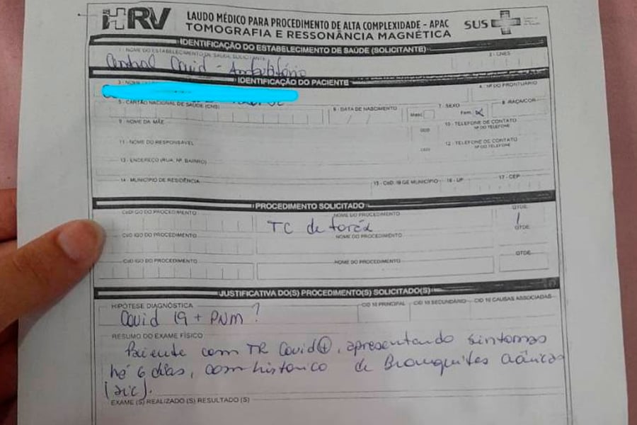 Diagnosticada com Covid-19 em Vilhena, garota de 20 anos se revolta ao saber que tomografia só é feita em Porto Velho - News Rondônia