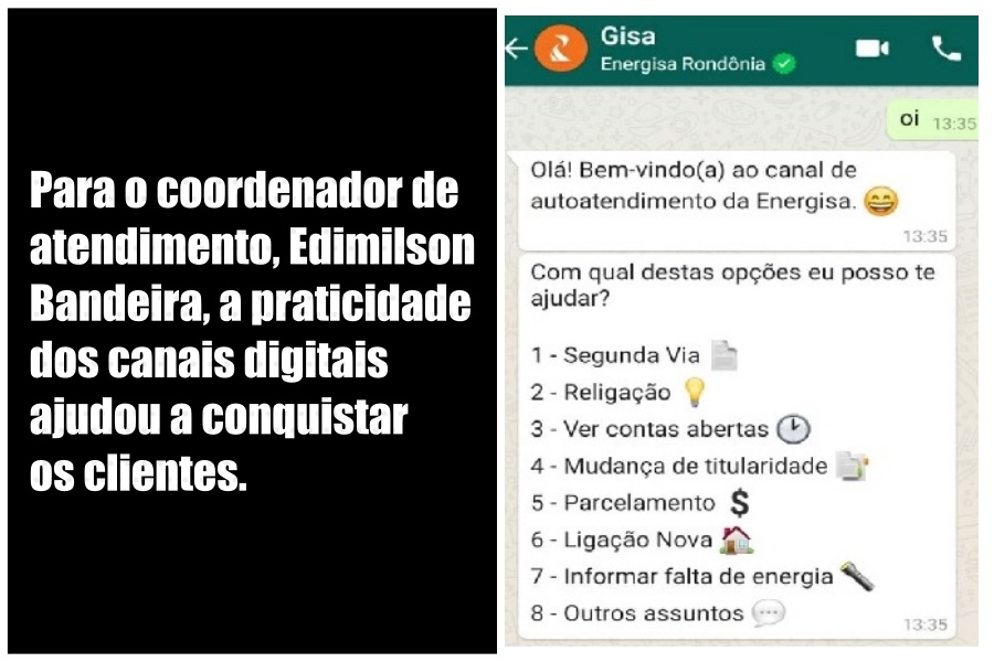 Em agosto, Energisa registra 90 mil atendimentos em Rondônia - News Rondônia