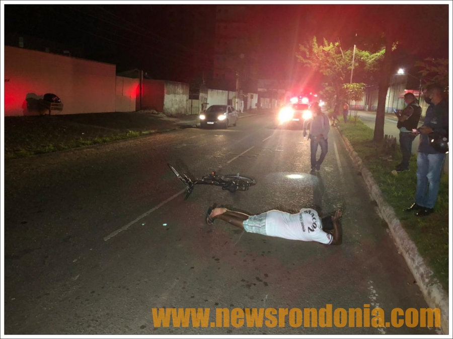 Ciclista fica em estado grave ao ser atropelado por motoboy em Porto Velho - VÍDEO - News Rondônia