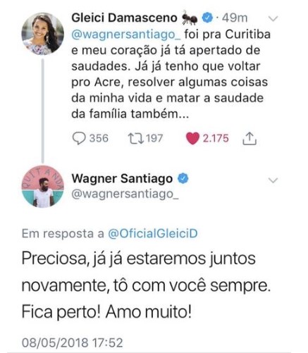 WAGNER SE SEPARA DE GLEICI E CAMPEÃ DO BBB18 RECLAMA NAS REDES - News Rondônia