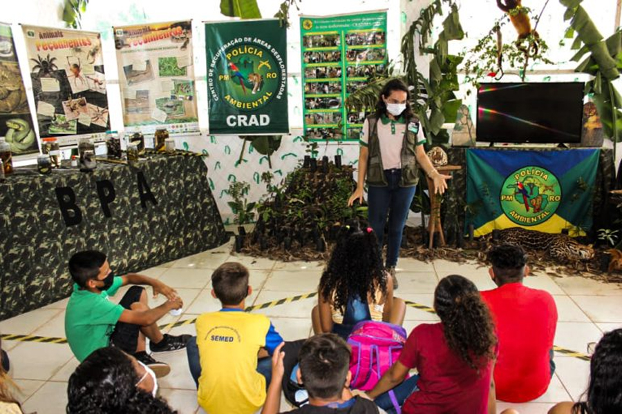 CONSCIÊNCIA ECOLÓGICA - Sedam promove oficina ambiental na Unidade de Conservação Serra dos Três Irmão - News Rondônia