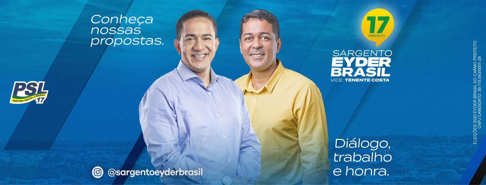 Confira a agenda do candidato Sargento Eyder Brasil e Vice Tenente Costa - News Rondônia
