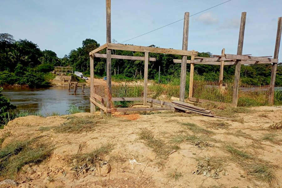 Retomada da obra da ponte sobre o rio Jamari, na RO-459, em Alto Paraíso é reforçada pelo DER - News Rondônia