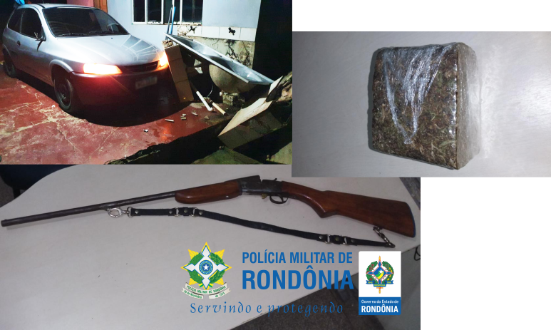 PMRO em Ji-Paraná: Porte Ilegal de arma, droga e direção perigosa - News Rondônia