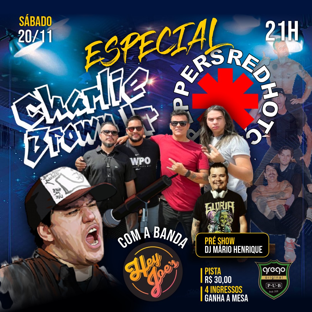 ESPECIAIS - Charlie Brown Jr e Red Hot Chili Pepprs neste sábado no Grego Original - News Rondônia