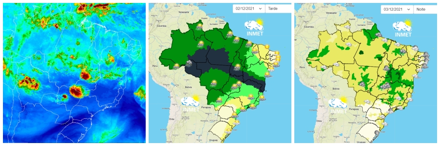 TEMPO NEWS: condições atmosféricas apontam muitas nuvens carregadas sobre Rondônia; chuvas podem cair partir do início da tarde desta quinta - News Rondônia