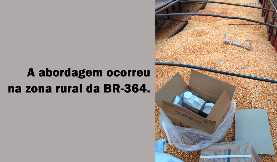 Contrabando: Em Porto Velho/RO, PRF encontra defensivos agrícolas escondidos em carregamento de milho - News Rondônia