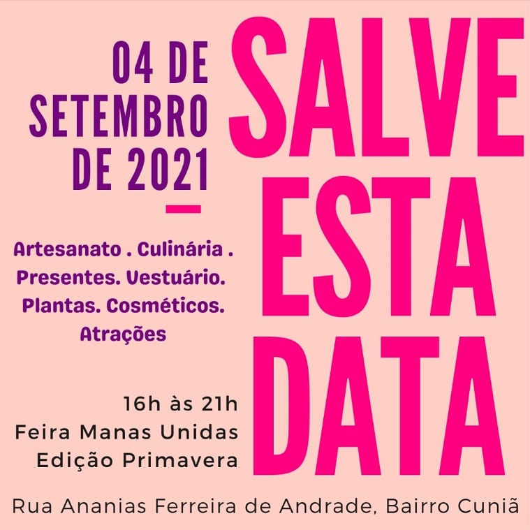 2ª feira das Empreendedoras do projeto Manas Unidas ocorre no próximo sábado (04) - News Rondônia