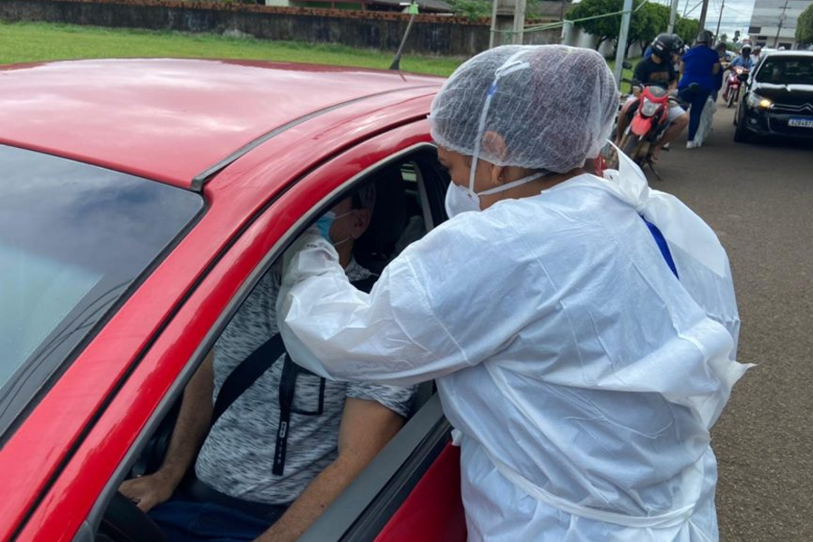 Drive-thru de testagem rápida para covid-19 atende 861 pessoas em Ariquemes, com 134 resultados positivos - News Rondônia