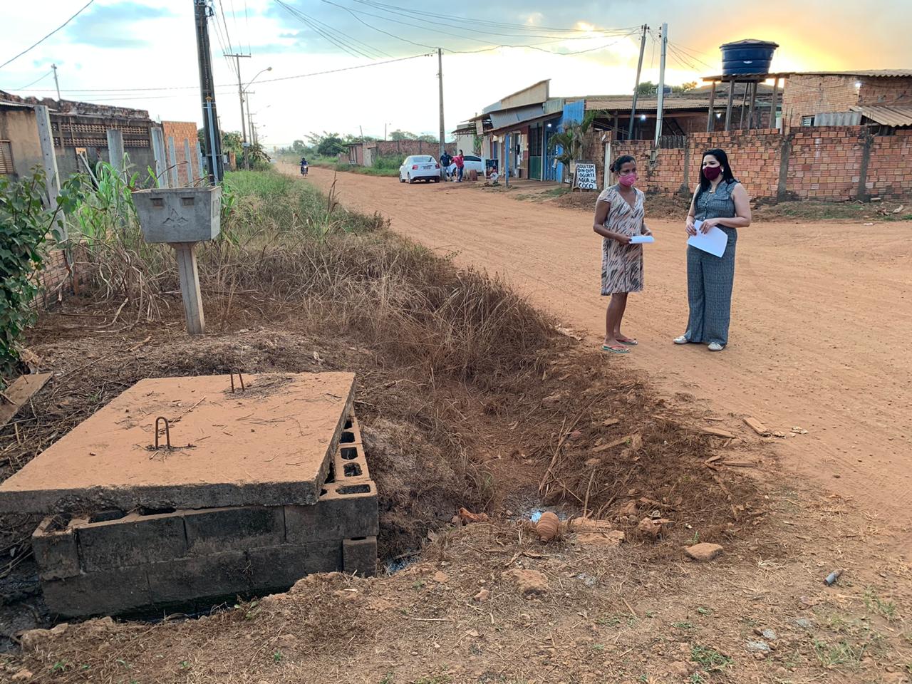 Cristiane Lopes cobra conclusão da drenagem e asfalto da rua Capão da Canoa - News Rondônia