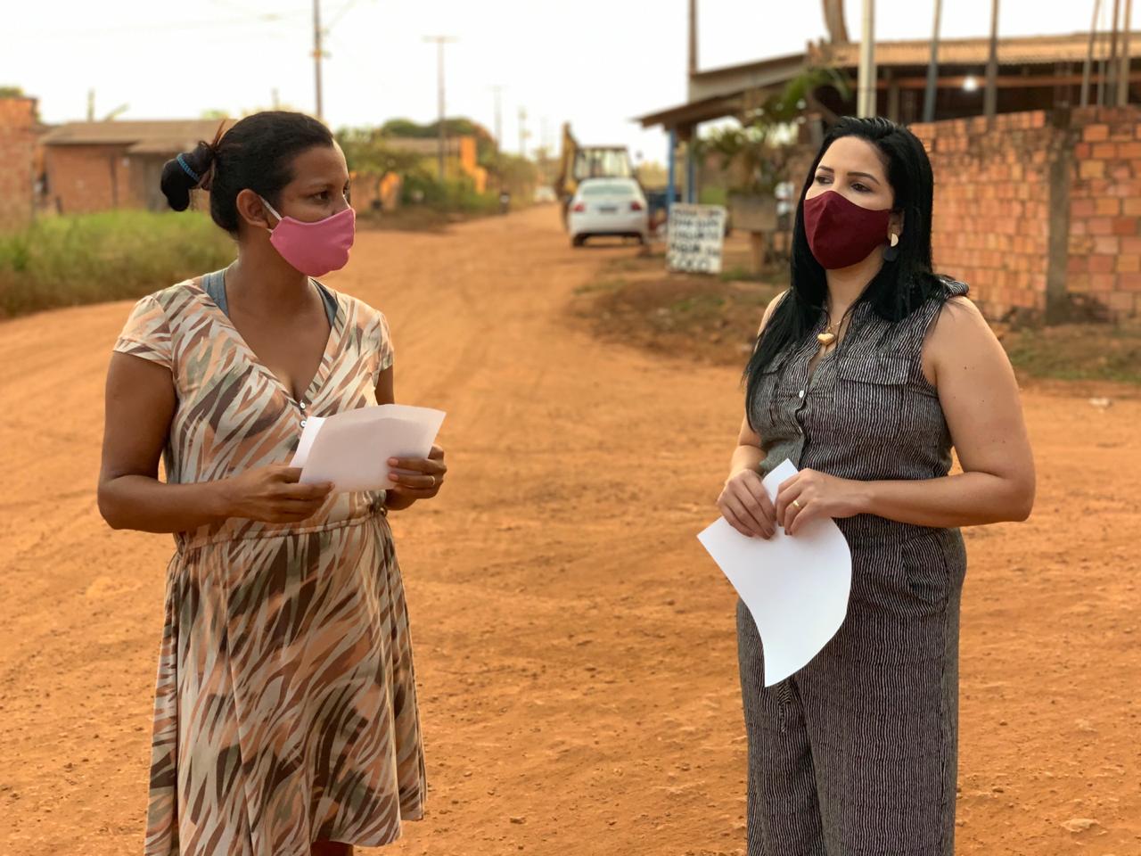 Cristiane Lopes cobra conclusão da drenagem e asfalto da rua Capão da Canoa - News Rondônia