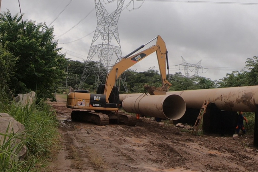 Retomada das obras de instalação da nova adutora de 1.400 mm vai regularizar abastecimento de água em Porto Velho - News Rondônia