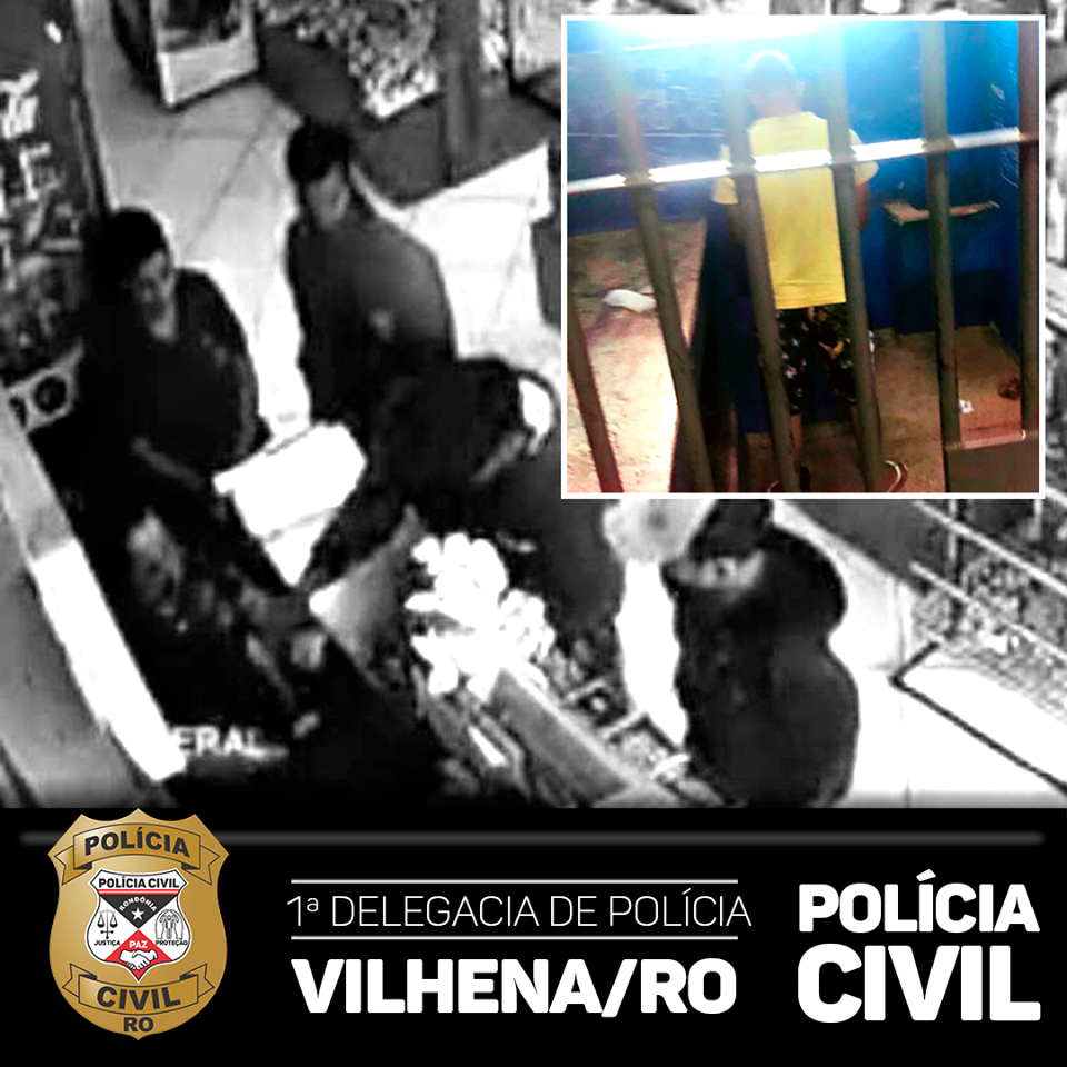 Em Vilhena PC prende suspeito de ser autor de roubo a comercio - News Rondônia
