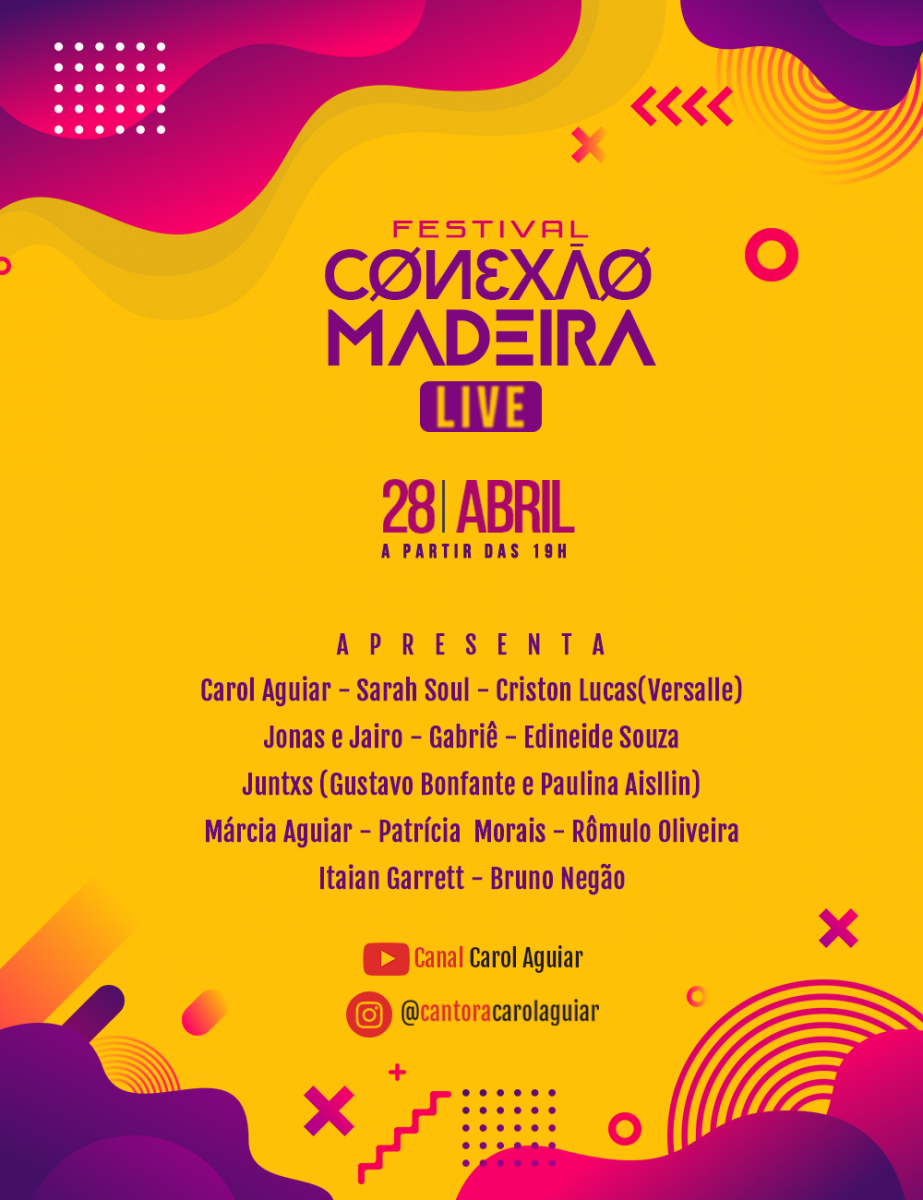 FESTIVAL CONEXÃO MADEIRA - ARTISTAS DE PORTO VELHO PROMOVEM SHOW ONLINE BENEFICENTE - News Rondônia