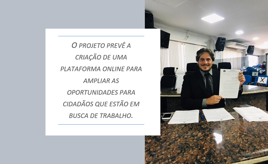 Vereador Waldemar Neto protocola projeto de lei que cria 'Meu emprego, Vaga certa' - News Rondônia