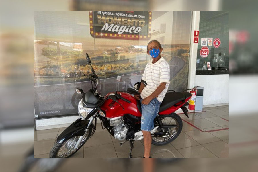 Gari assaltado ganha vaquinha de internautas e compra moto nova - News Rondônia