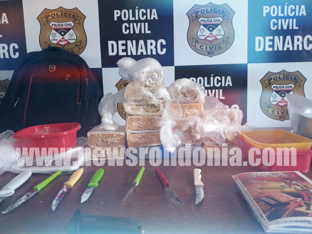 Denarc prende foragido de alta periculosidade, escondido dentro de guarda roupa com 7 KG de cocaína - News Rondônia
