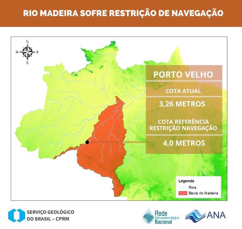 Serviço Geológico do Brasil acompanha com atenção vazante na Bacia do rio Madeira - News Rondônia