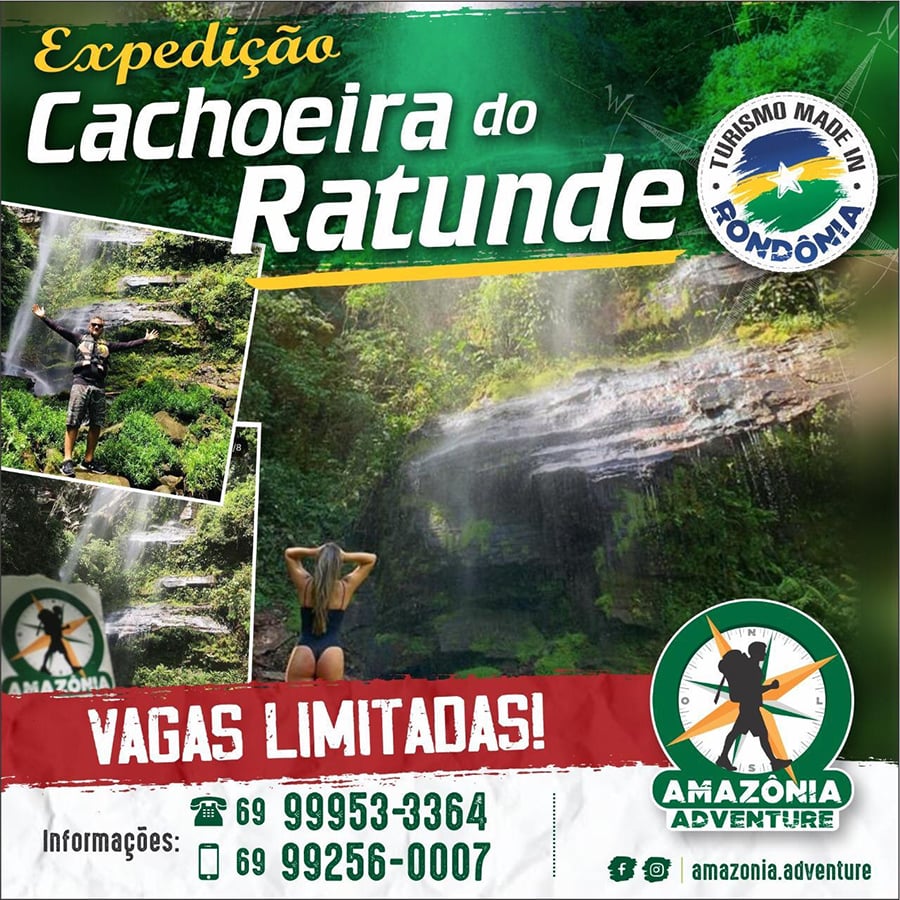 Conheça Cachoeira de Ratunde com a Amazônia Adventure nesse final de semana - News Rondônia